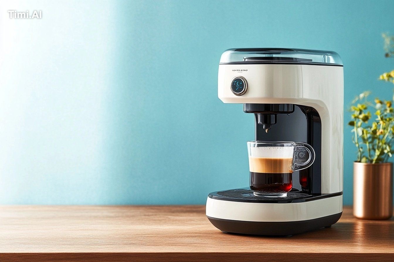 Product photography beauty picture , Simple ultimate style coffee maker…
