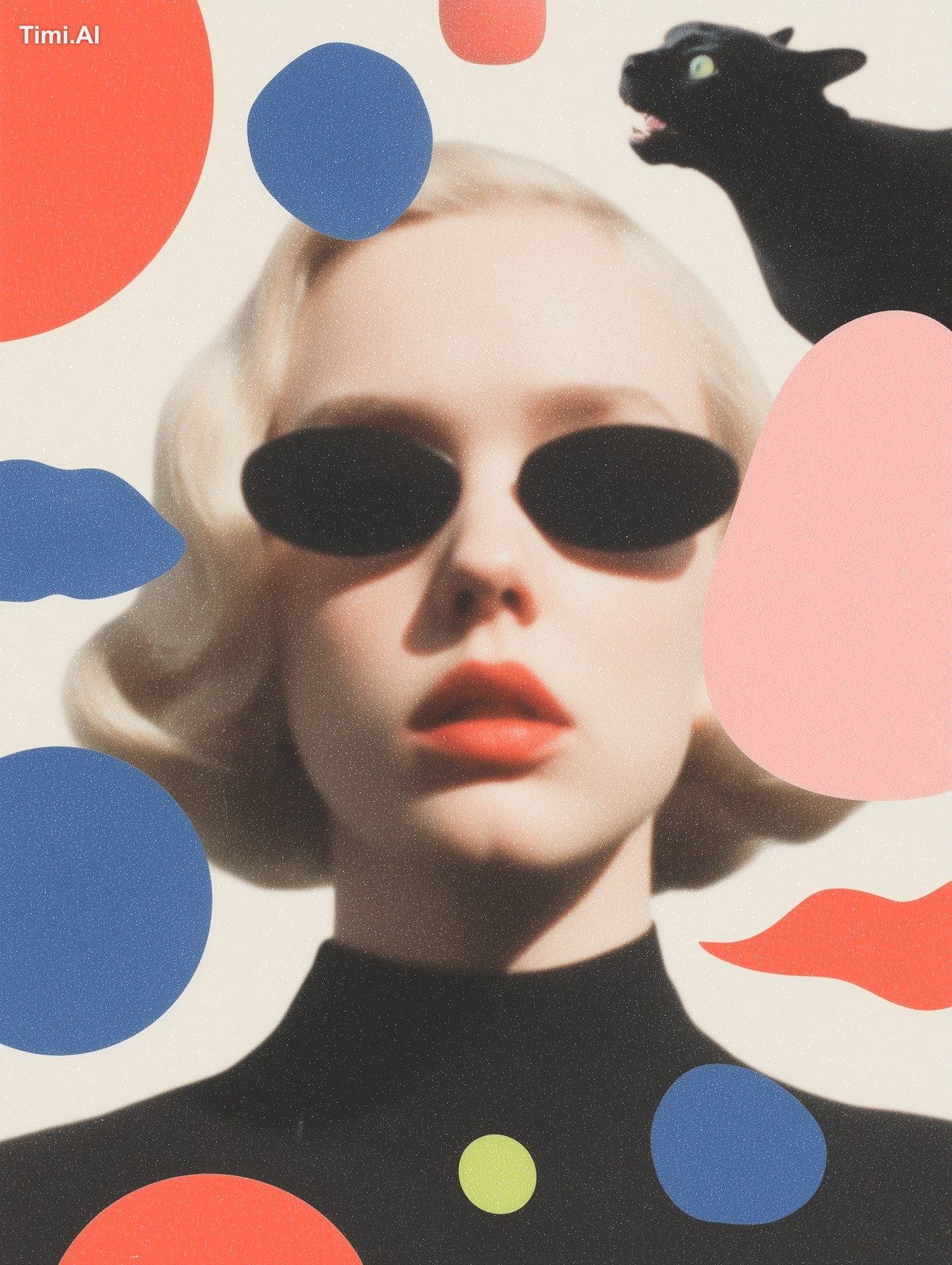Surreal Collage in the style of Laura Romero and Yvonne Coleman Burney,…