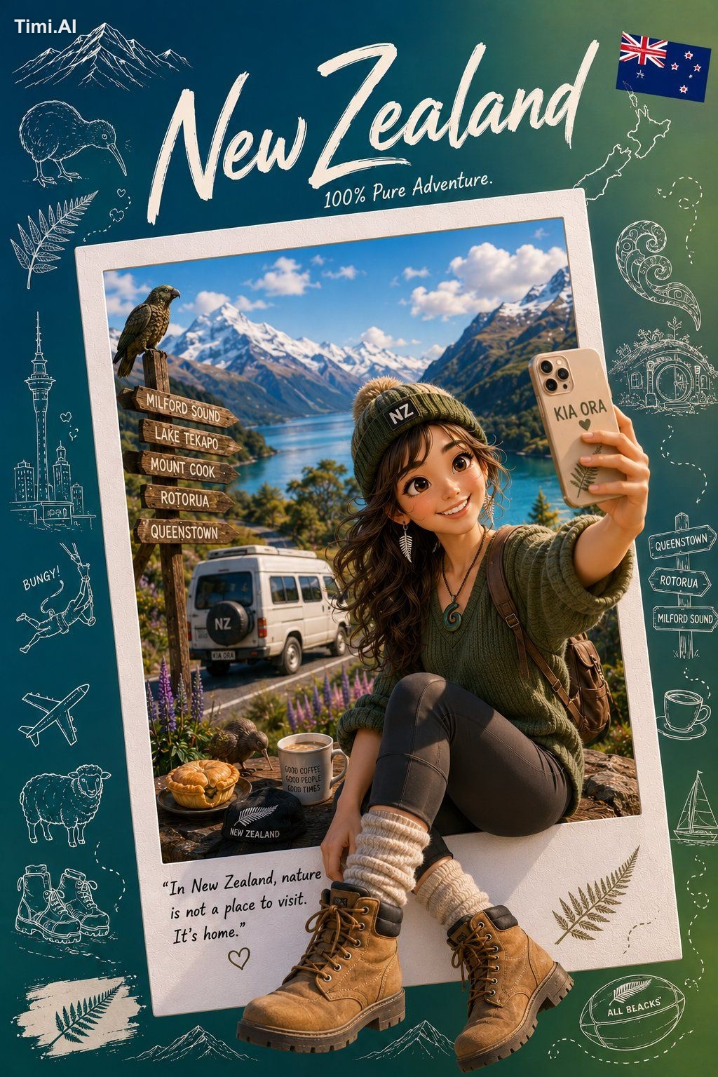 Premium Collectible Travel Poster Prompt Template (Reusable for Any Cou… 3