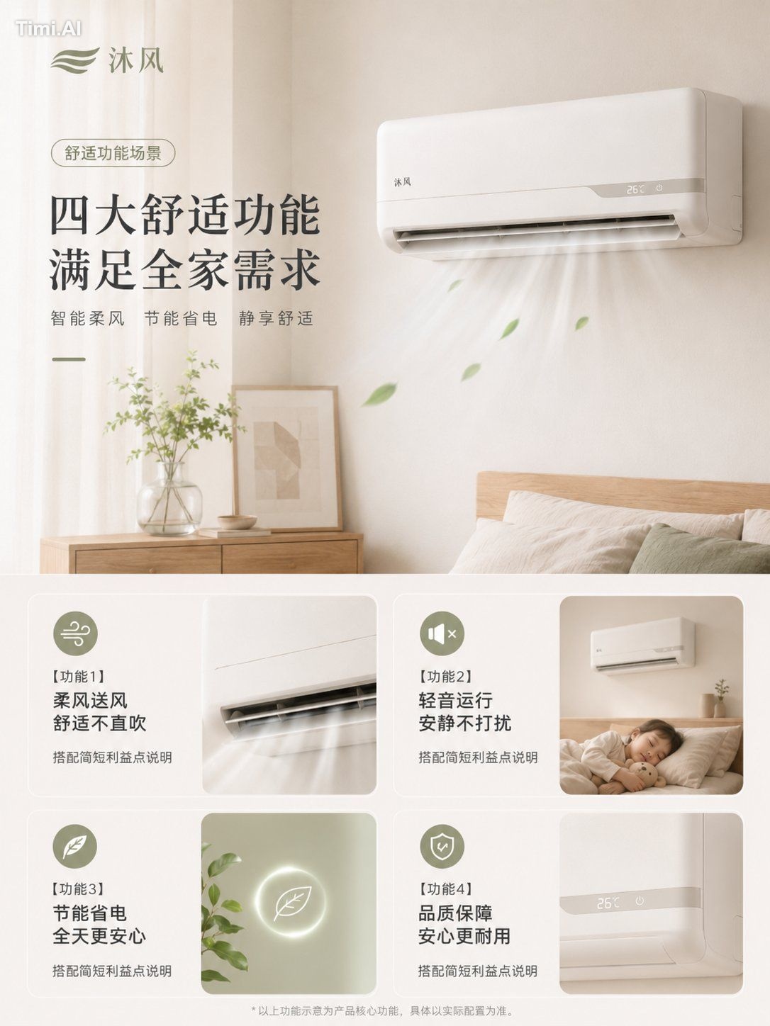 为【品牌名】的【产品名】设计一套 **4张独立输出的竖版电商详情页图片**。 产品类型：【产品类型】 产品型号：【型号】 产品颜色：【颜色】 … 1