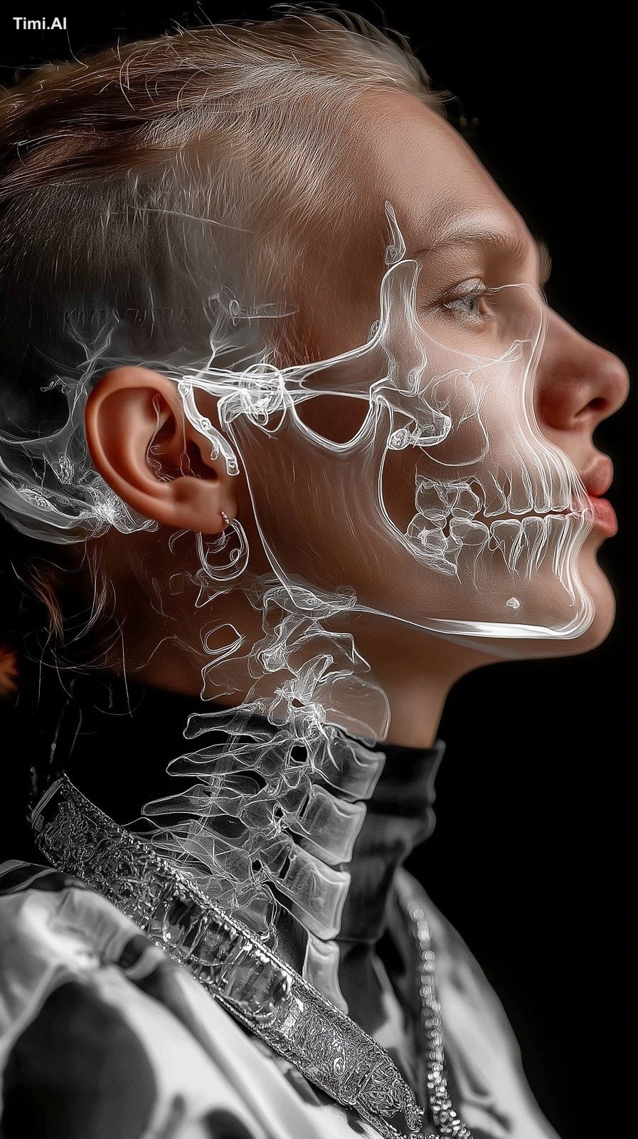 x-ray of head of mffy --ar 9:16 --profile 64j49ia --stylize 700 --v 7