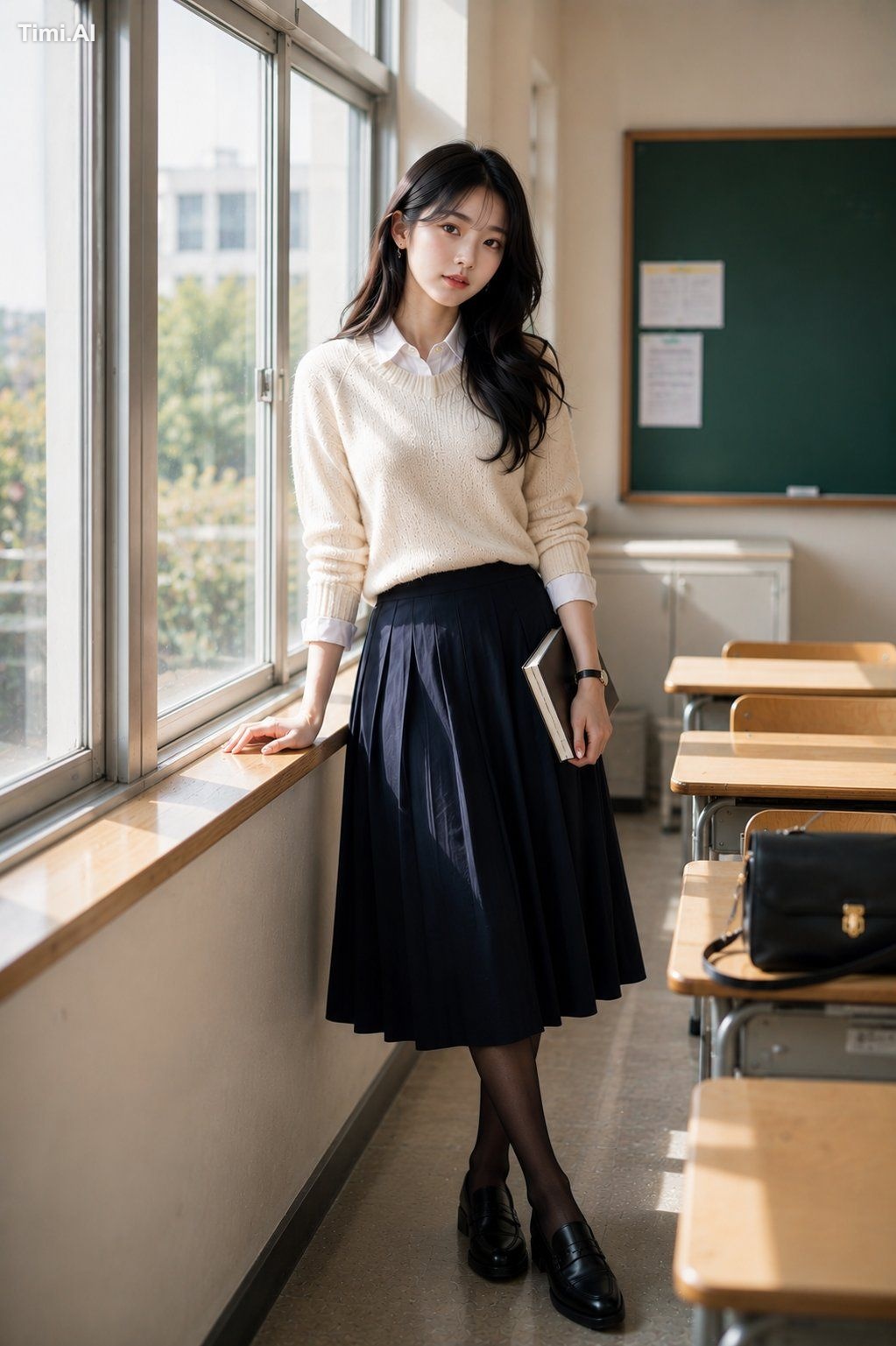 A stunning young Korean woman in a premium fashion editorial photoshoot… 2