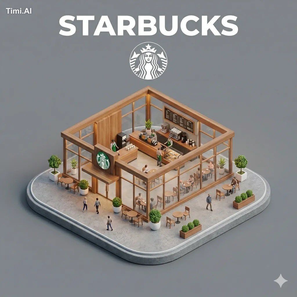 Ultra-detailed isometric 3D miniature diorama of a branded storefront p… 1