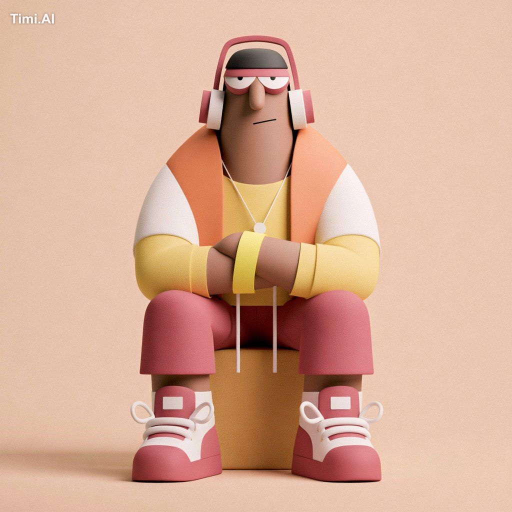 This Midjourney style embraces a modern soft 3D aesthetic built around … 2