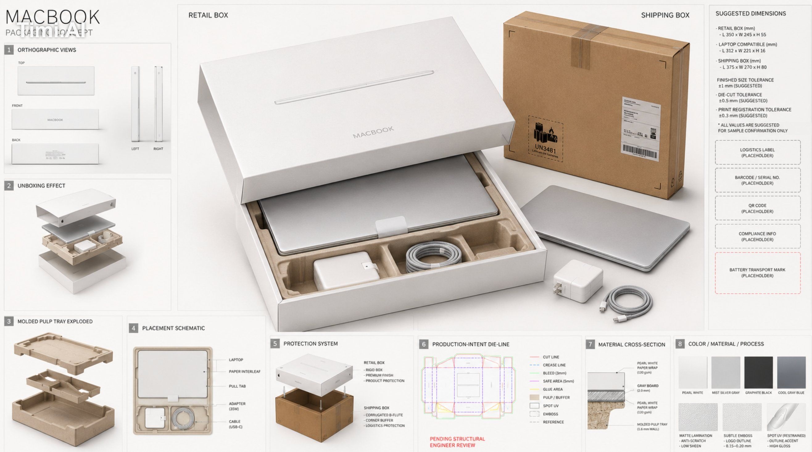 official Apple launch material, counterfeit retail packaging, cluttered…