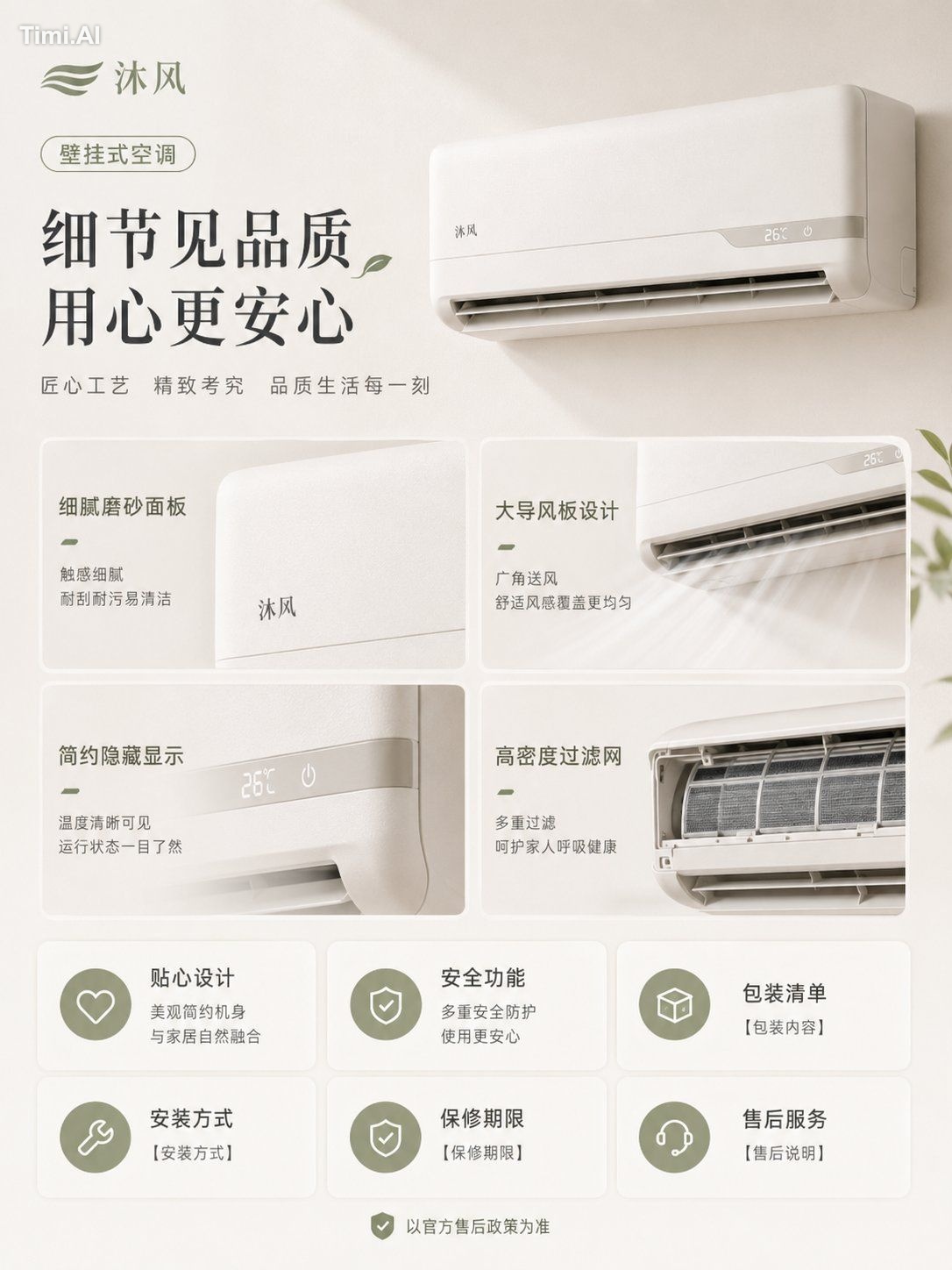 为【品牌名】的【产品名】设计一套 **4张独立输出的竖版电商详情页图片**。 产品类型：【产品类型】 产品型号：【型号】 产品颜色：【颜色】 … 3