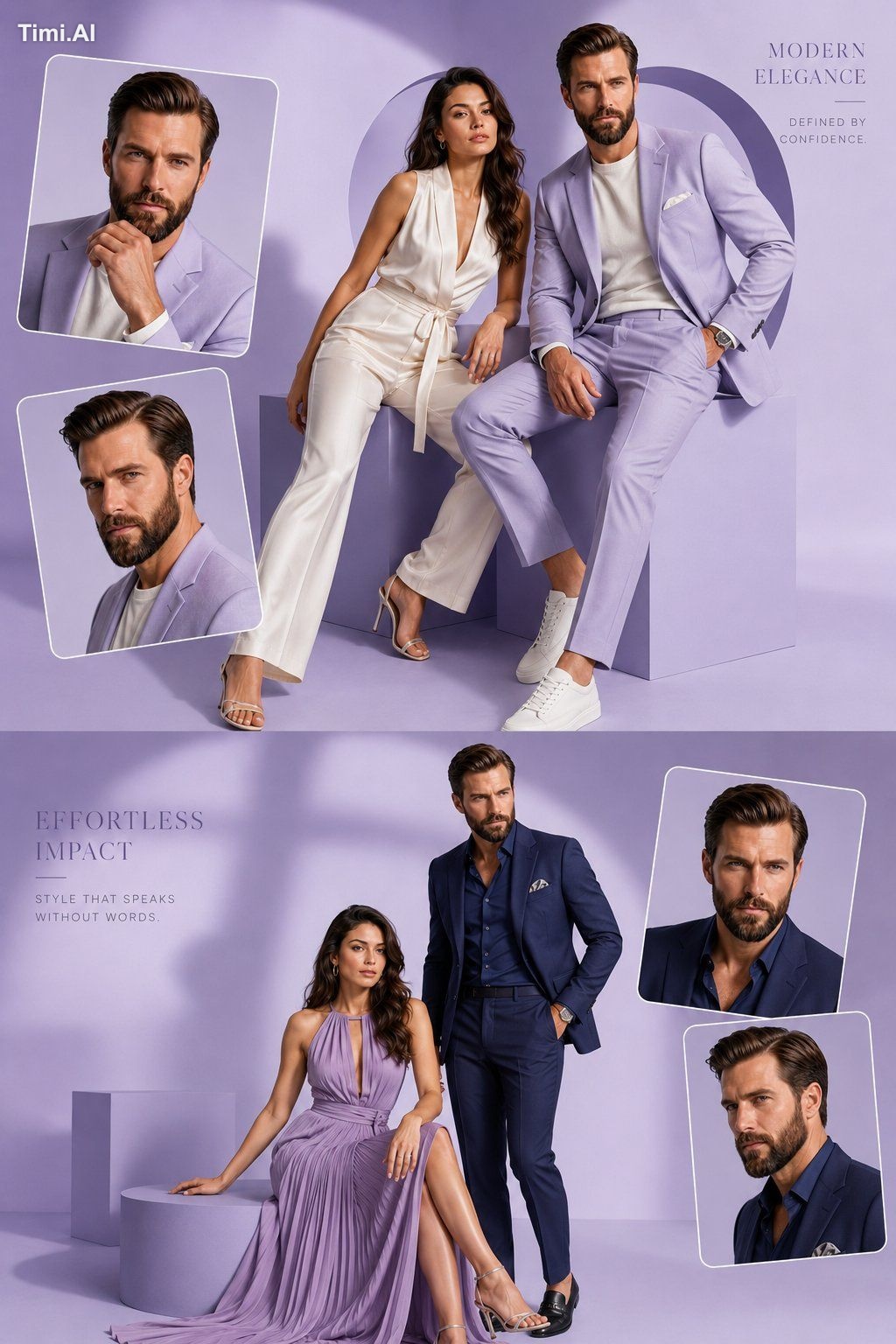 Create a high-end luxury fashion editorial poster using the uploaded fa…