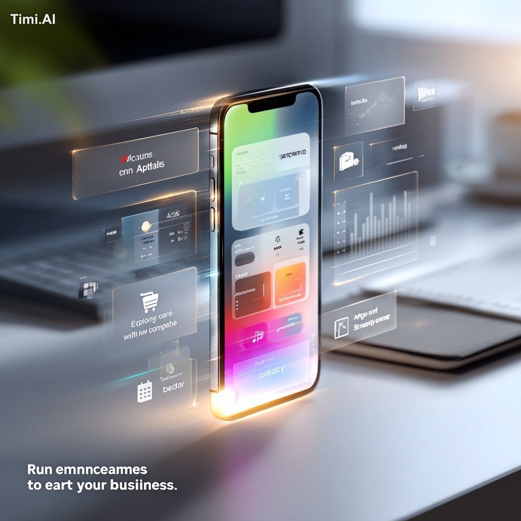 A dynamic 10-second animation showcasing a modern smartphone displaying…