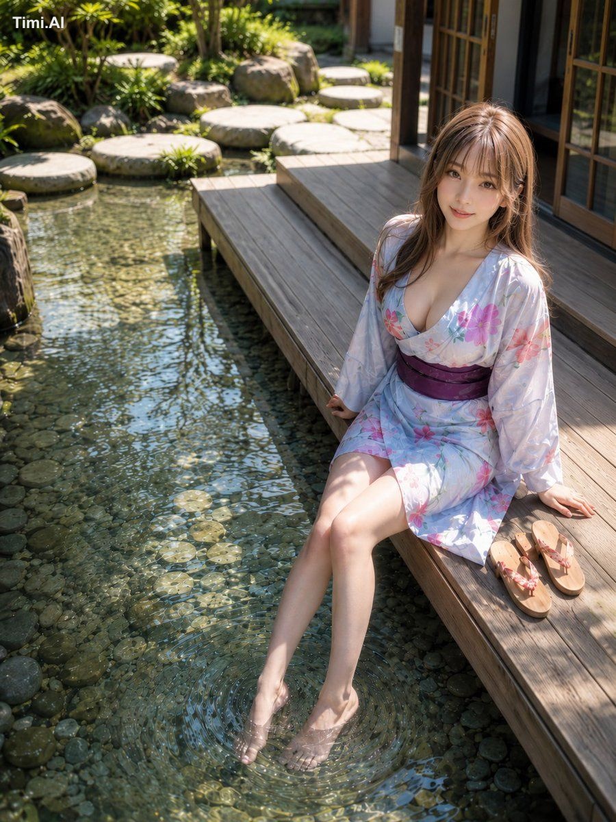 庭の静けさまで、少しだけ涼しくなった気がした。🌿💧👘✨ #AIart #AI写真 #浴衣女子 【GPT Image2プロンプト】 主題：…