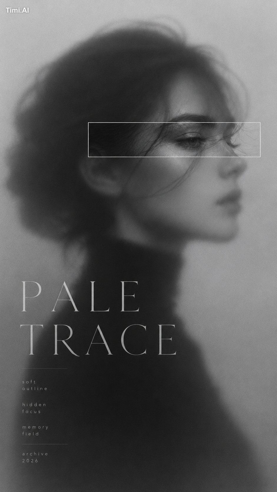 Create a 9:16 high-end color reveal editorial poster with a blurred fas… 3