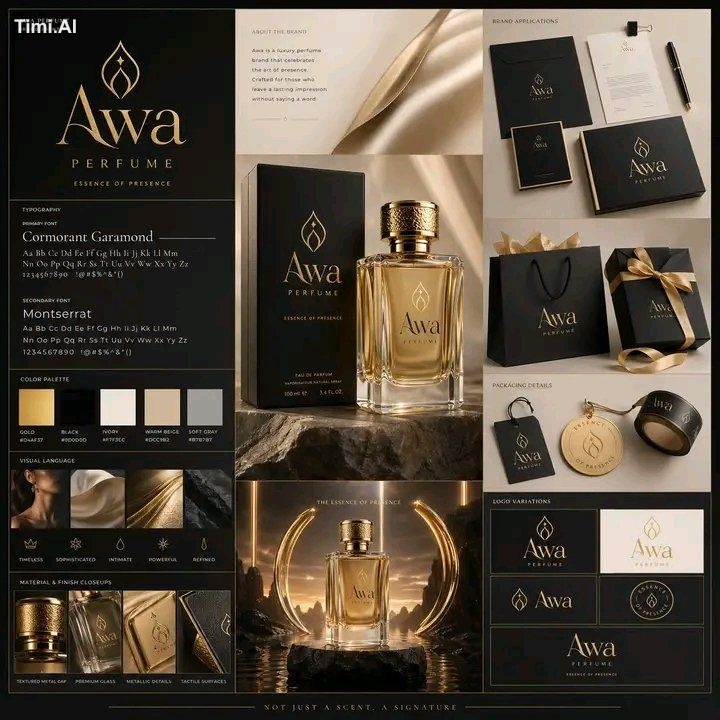 A complete ultra-premium luxury perfume brand campaign presentation for… 1