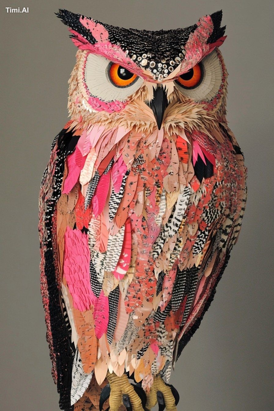 Full body Owl, art by Yoh Nagao and Erik Madigan Heck and Alan Aldridge…