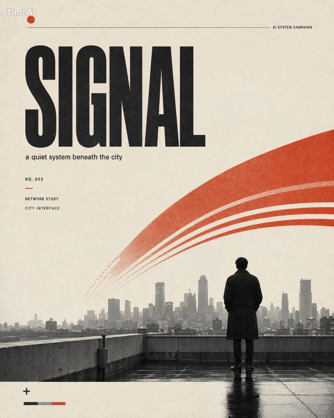 Create one standalone minimalist cinematic editorial poster. Theme: 【Th… 2
