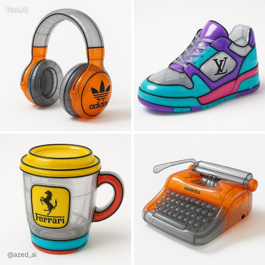 { "target_style": { "style_name": "futuristic inflatable product design…