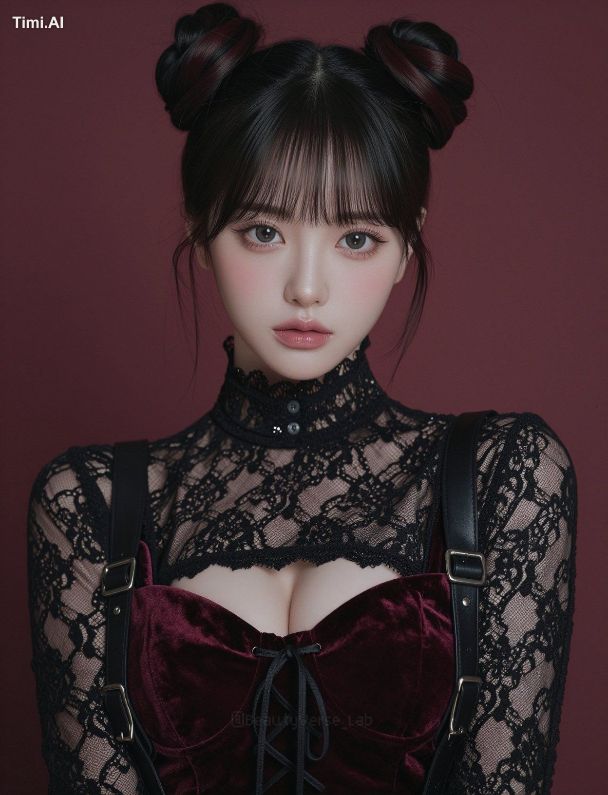Ultra-photorealistic studio portrait of a stunning 20-year-old Japanese… 2