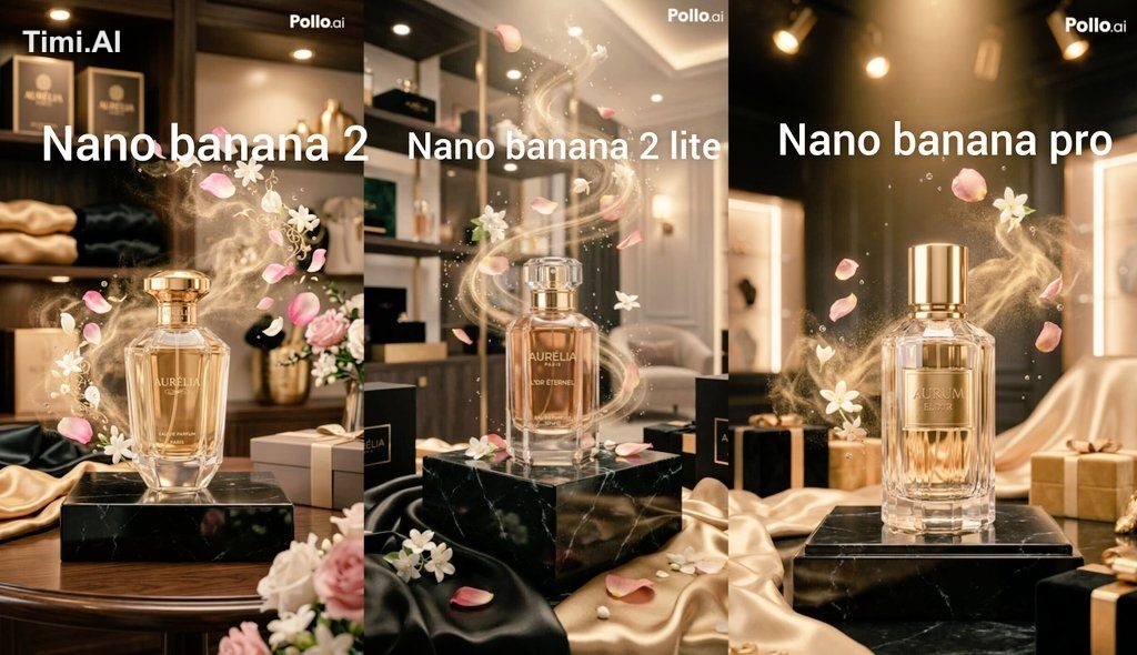 Prompt I have used: A premium luxury perfume advertisement featuring an…