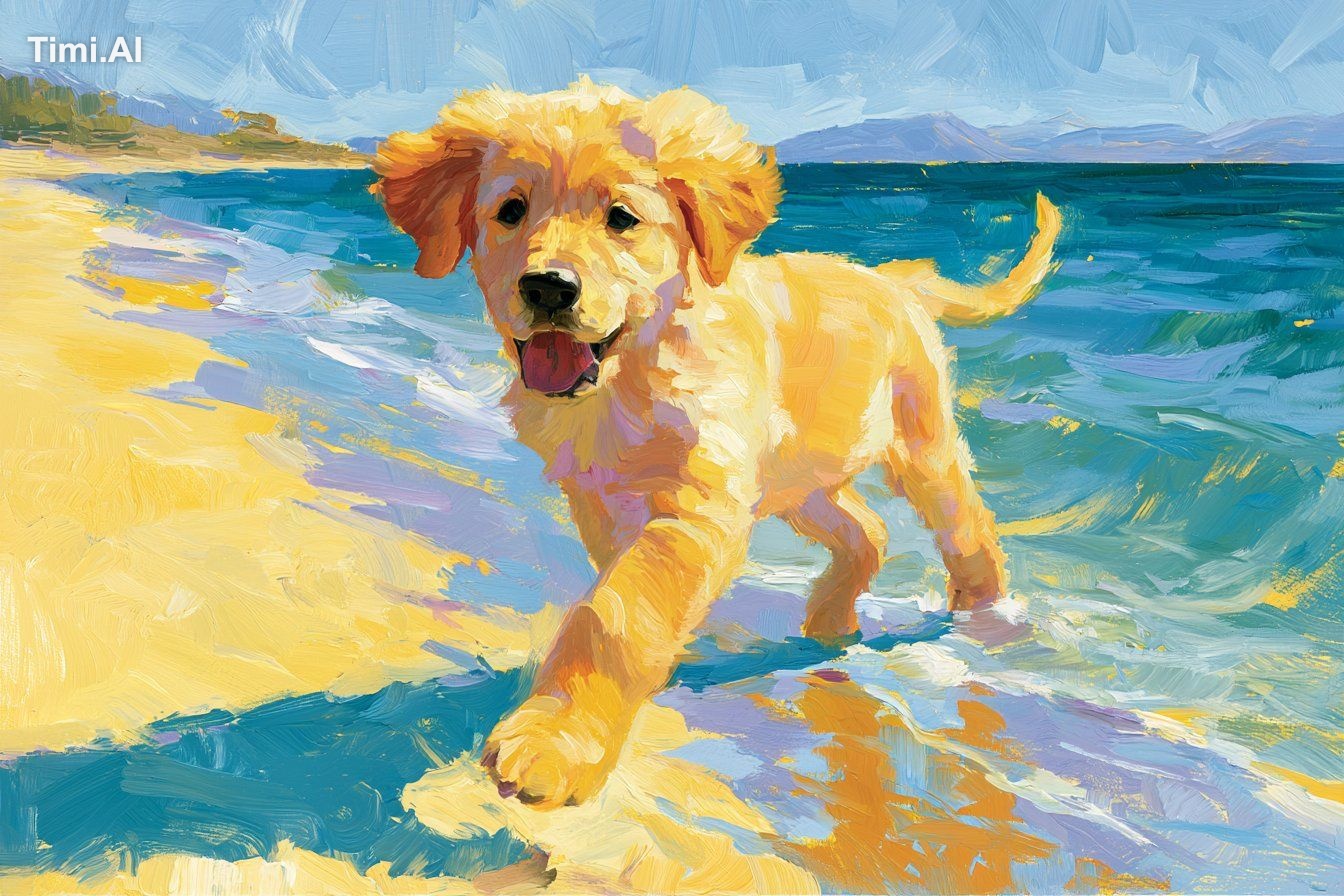 A Summer Sunlit Oasis depiction of [SUBJECT], bathed in golden light an…