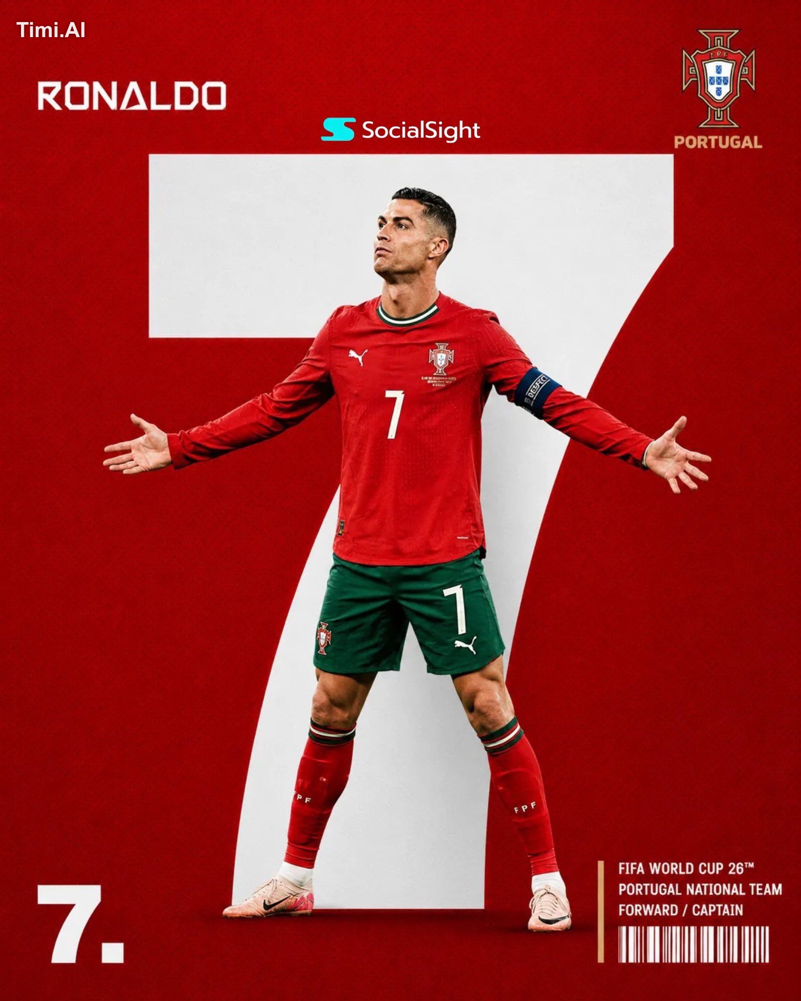 Create a premium sports editorial poster in a modern FIFA World Cup cam…