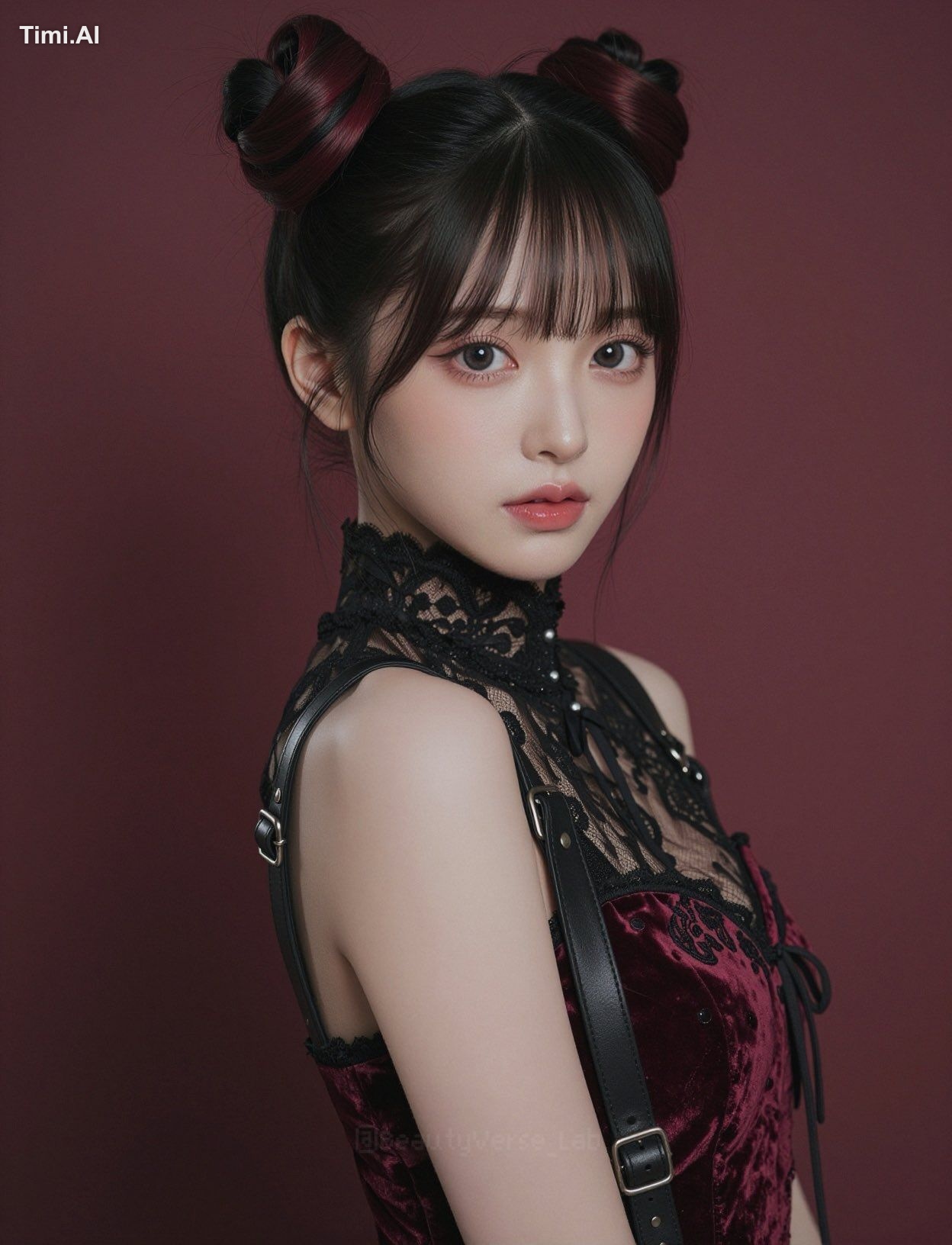 Ultra-photorealistic studio portrait of a stunning 20-year-old Japanese… 3