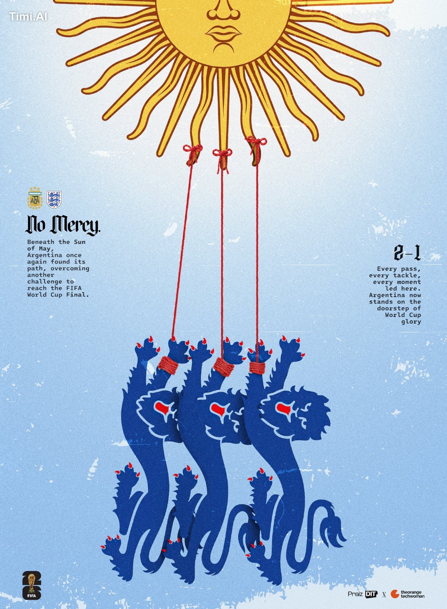 FIFA quarter-finals poster. In collaboration with @orangetechwoman