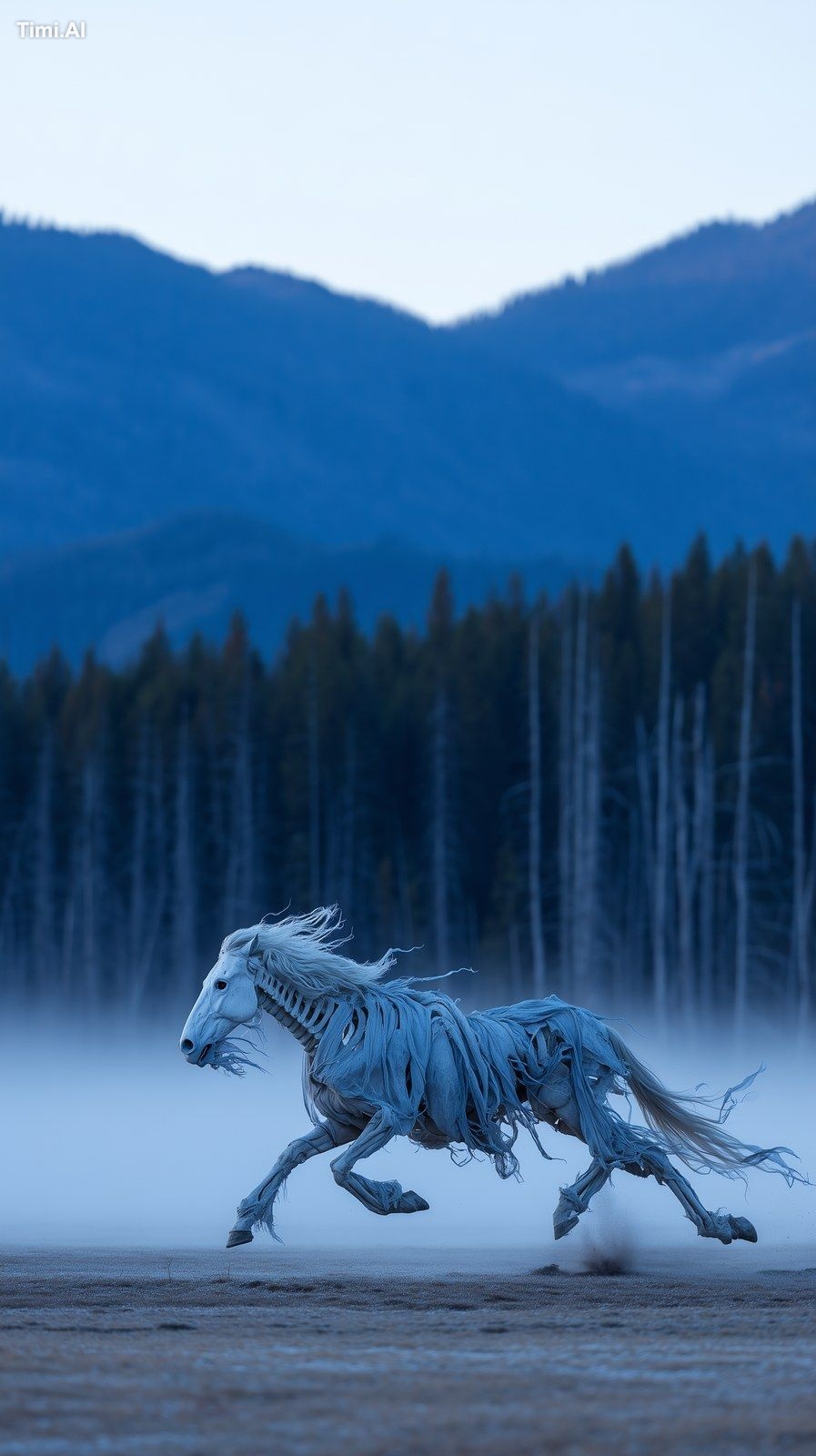 A chilling, hyper-detailed wildlife horror photograph taken with a 400m…