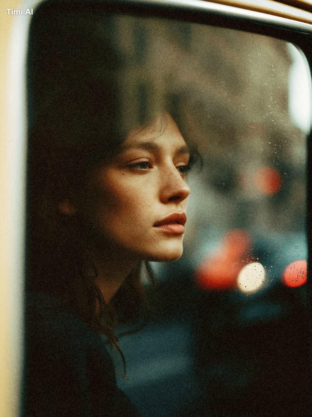 Create a cinematic 35mm analog film photo series featuring the same you… 2