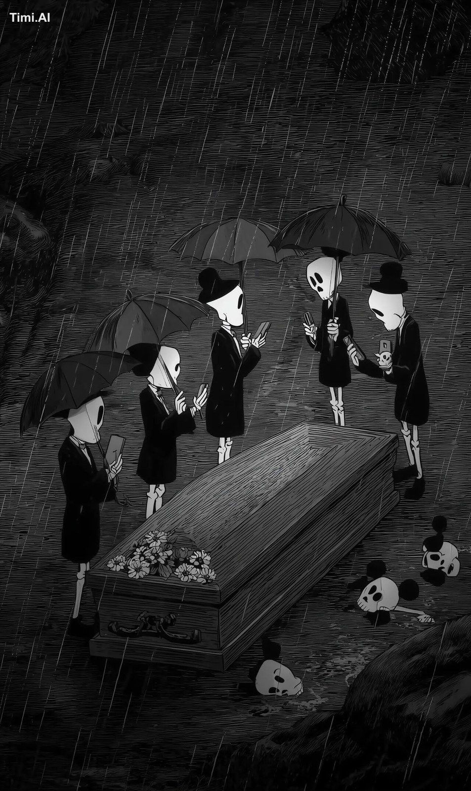 1930s style animated character, in the style of minnie the moocher, a c…