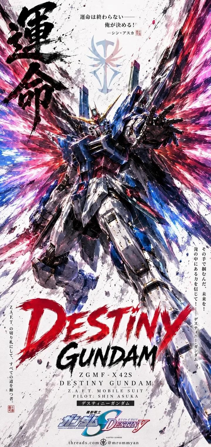 A legendary anime mecha poster featuring the [GUNDAM NAME] as the sole … 2