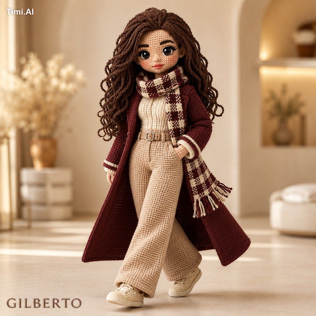 Ultra-detailed luxury studio fashion photography of a full-body amiguru… 3