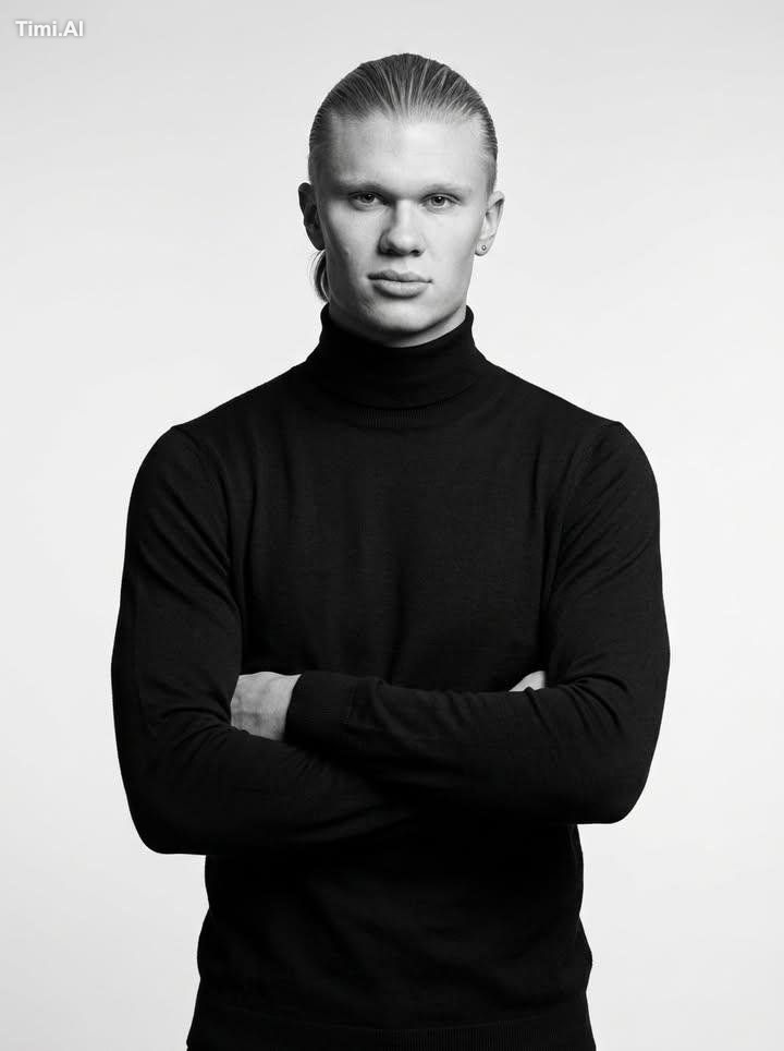 Ultra-realistic black-and-white studio portrait of a confident athletic… 1