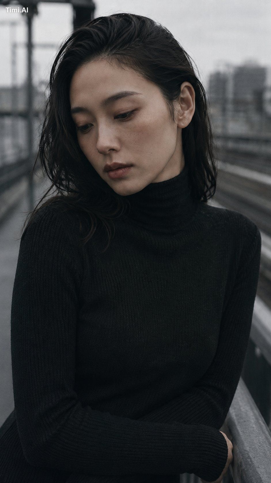 Portrait shot on 85mm f/2, close-up of a Japanese woman in her late 20s… 2