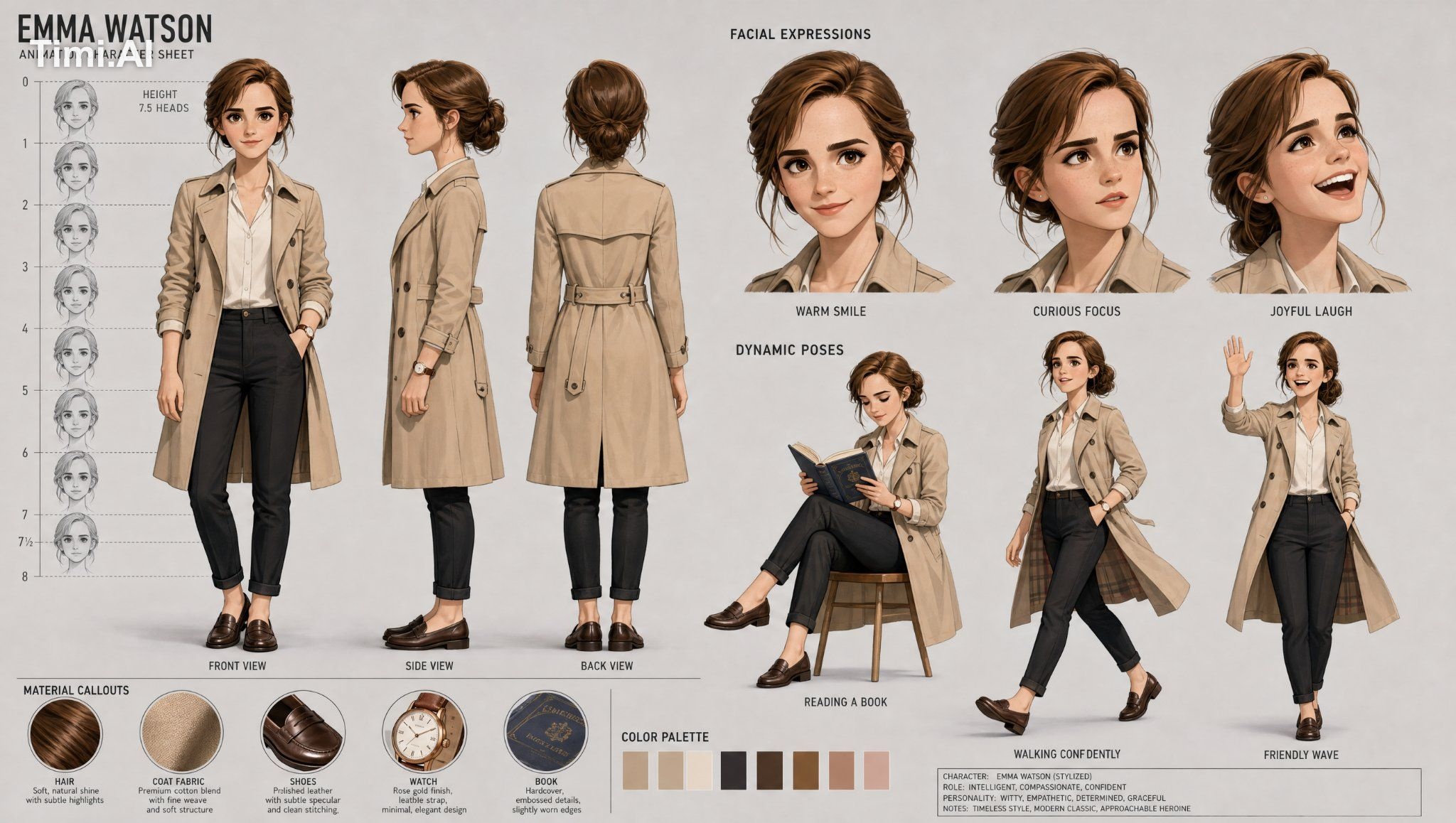 CHARACTER: [CHARACTER NAME] Create ONE professional animation character… 2