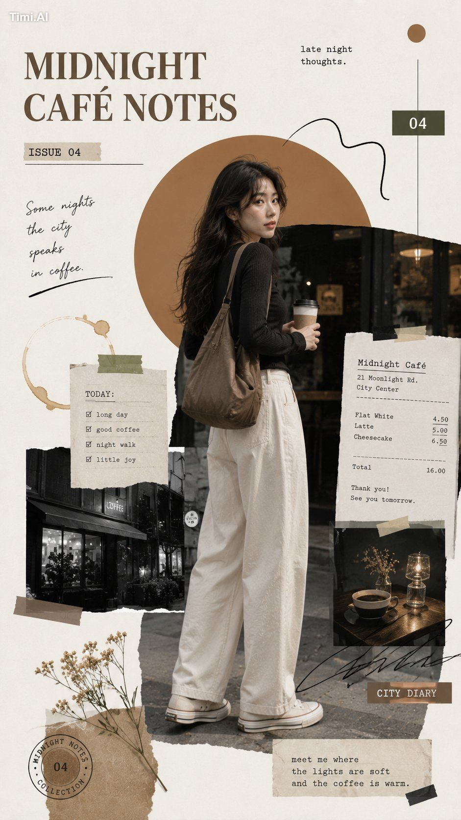 Create a 9:16 vertical editorial collage poster. Theme: [THEME] Series … 3