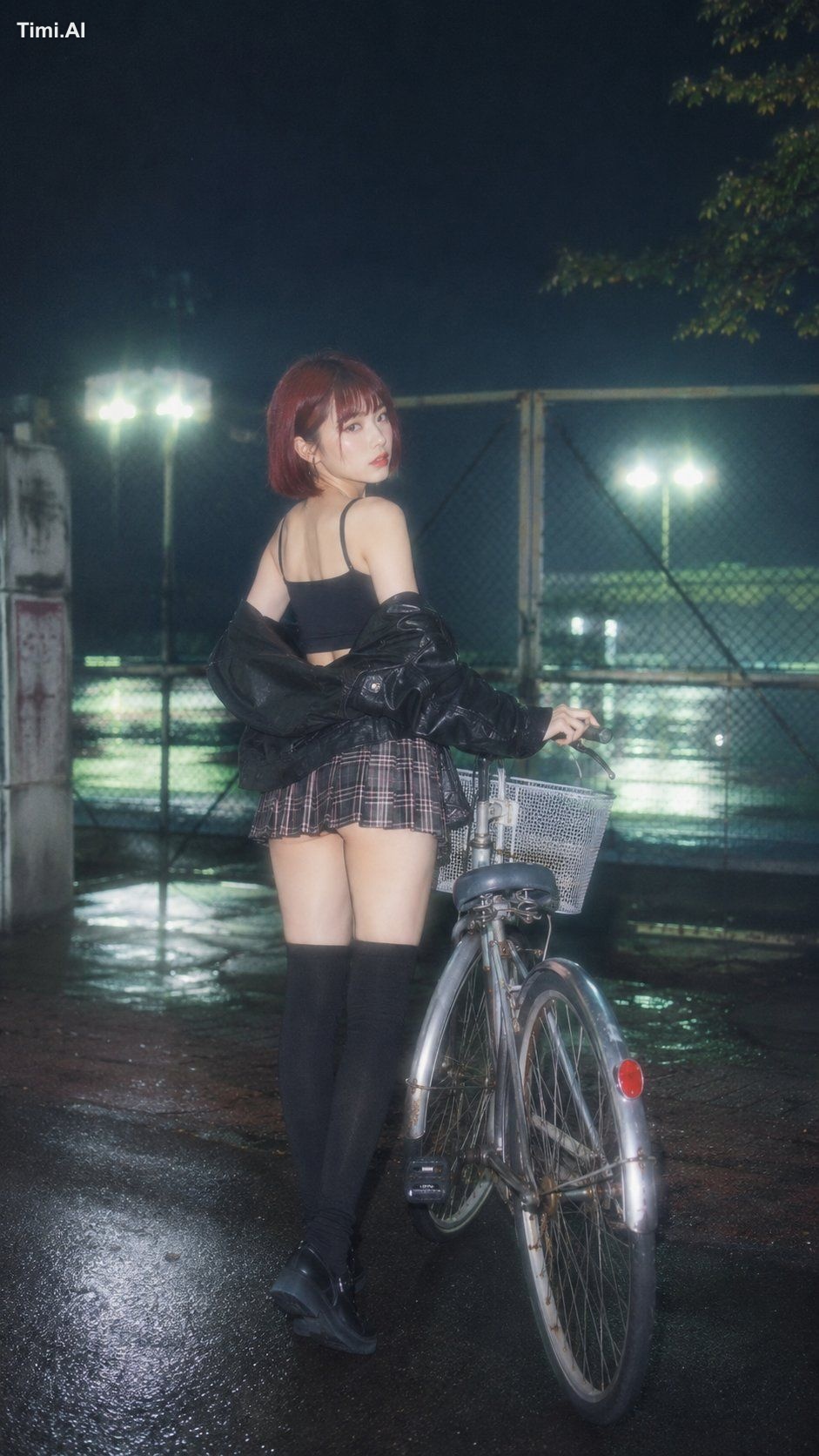 ---prompt--- 9:16, CCD flash night photography, soft-focus lens, diffus…