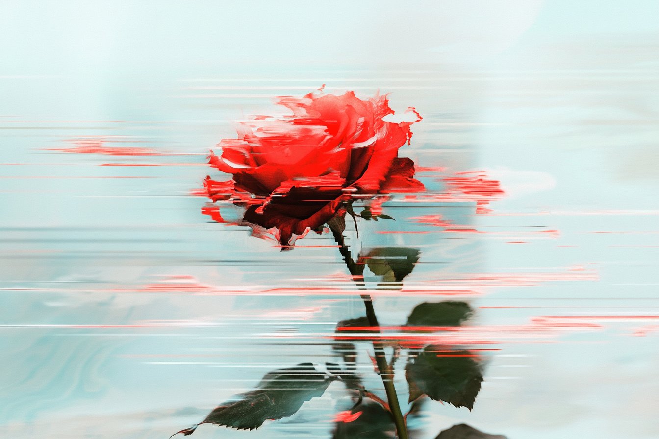 [SUBJECT] captured in a Glitch Flux Portrait, where intentional data co… 3