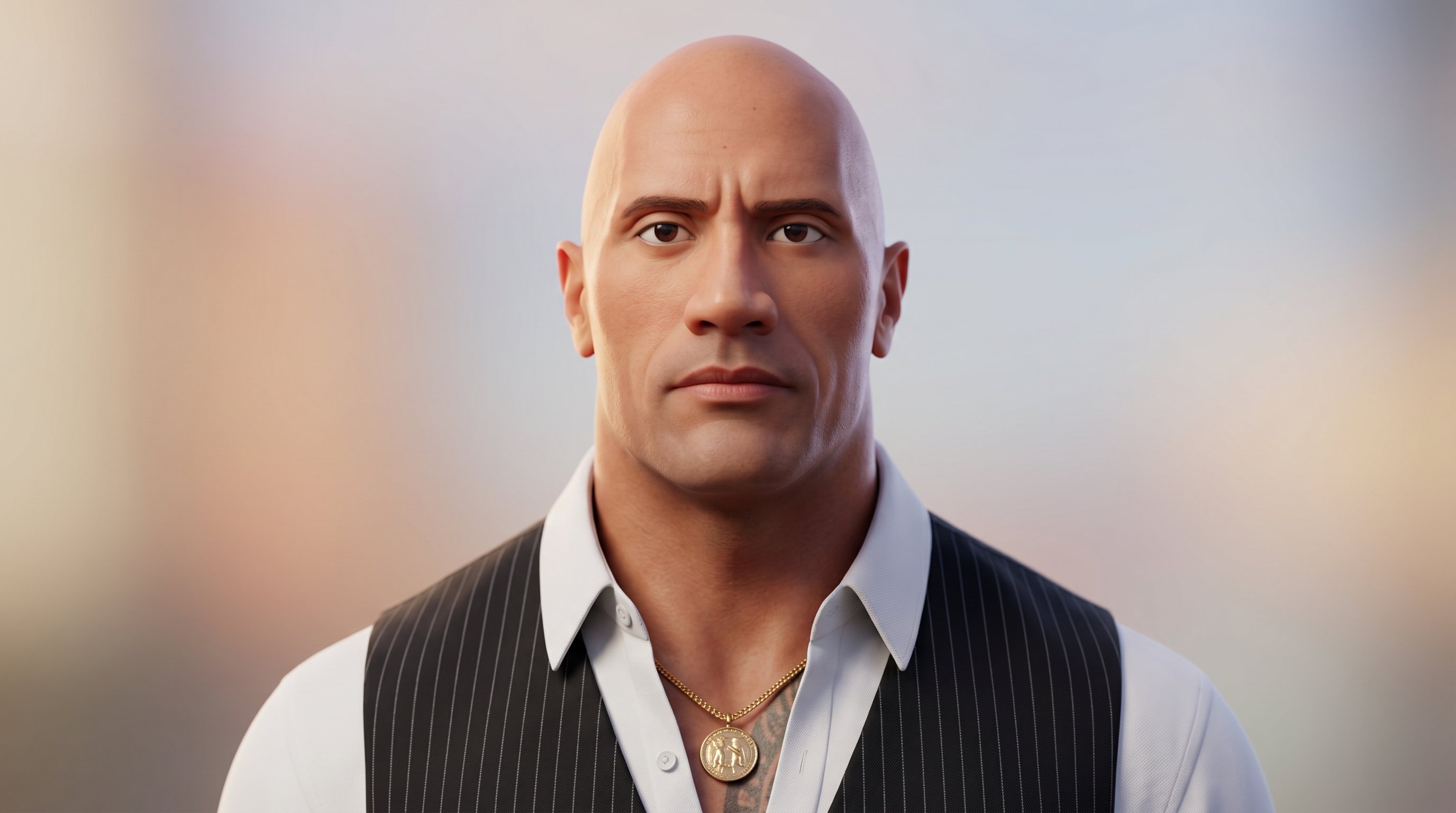high-quality 3D CGI animation-style portrait of the person in the refer… 2