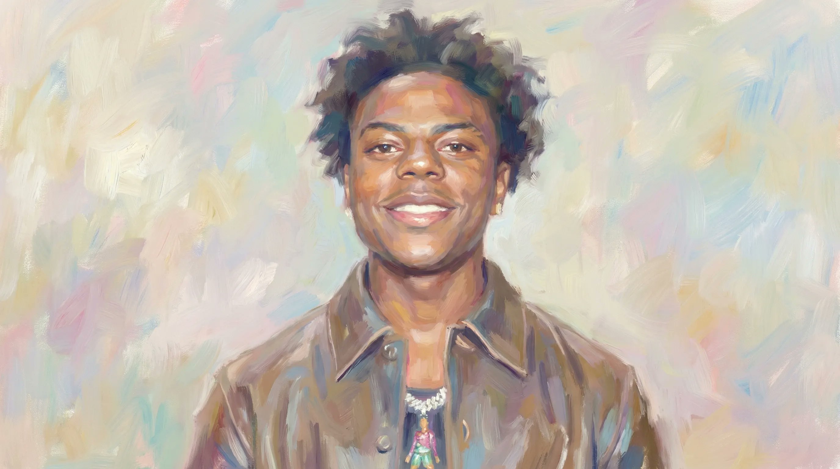 Impressionism-style portrait of the person in the provided reference im…