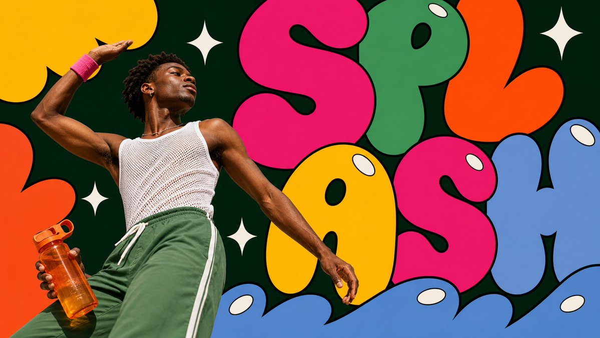Create an image in pop-bubble-letter-photo-poster-style. Aspect ratio: …
