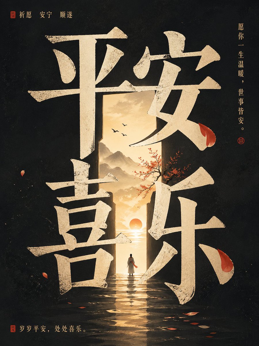 高级概念海报，竖版 3:4，核心文字为[输入文字] 请先深度理解'[输入文字]'的表层含义、深层寓意、情绪气质、文化联想、人物命运感与隐含张力…