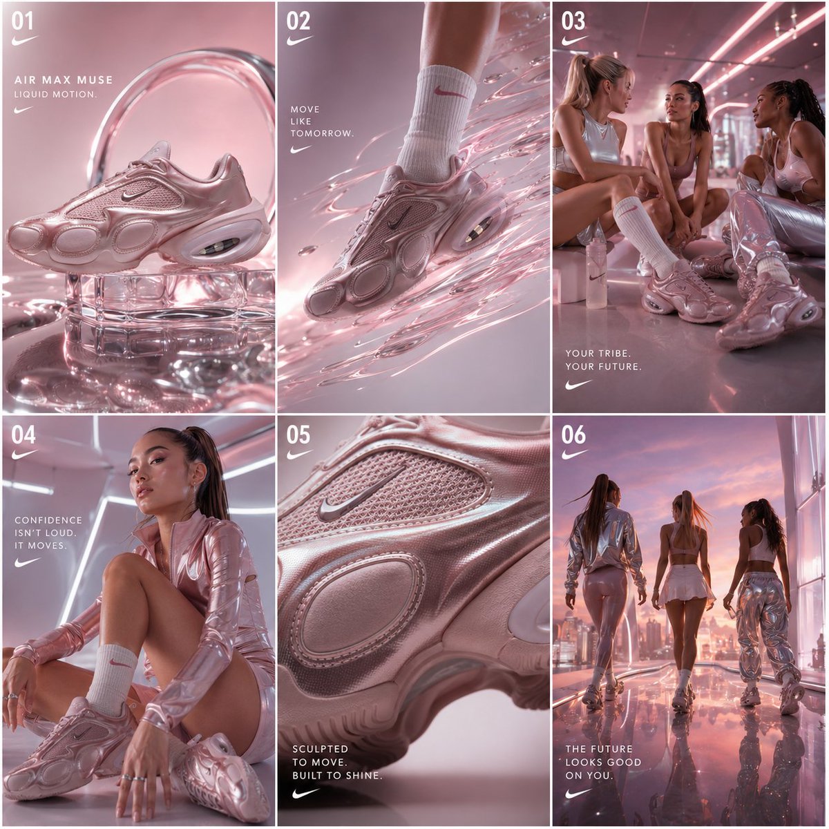 NIKE AIR MAX MUSE “LIQUID CHROME FEMININITY” ULTRA PREMIUM MASTER JUMBO…
