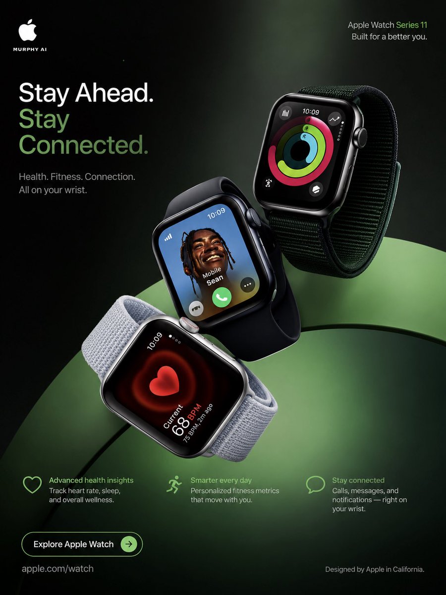 Ultra-premium 4:5 vertical luxury campaign poster for Apple Watch Serie…