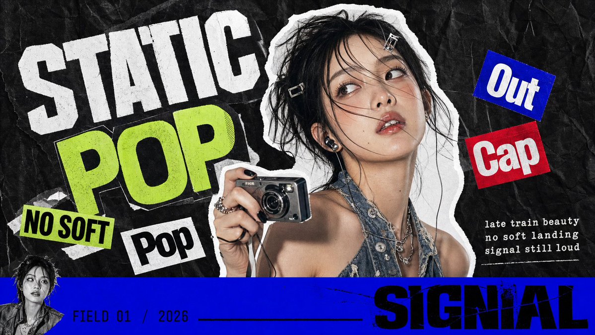 Create a 9:16 K-pop apocalypse ransom zine poster featuring [SUBJECT] […