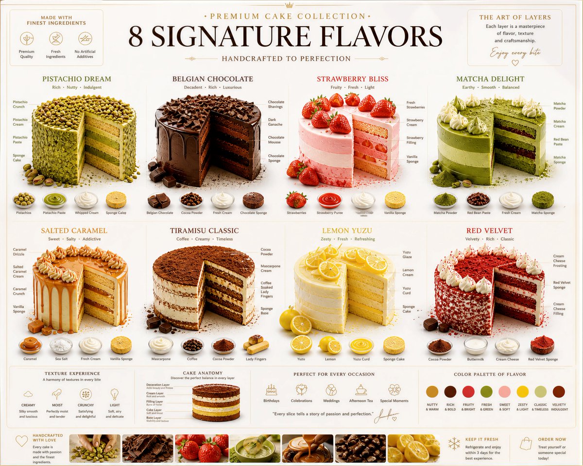 You are a world-class food photographer and infographic designer. Creat…