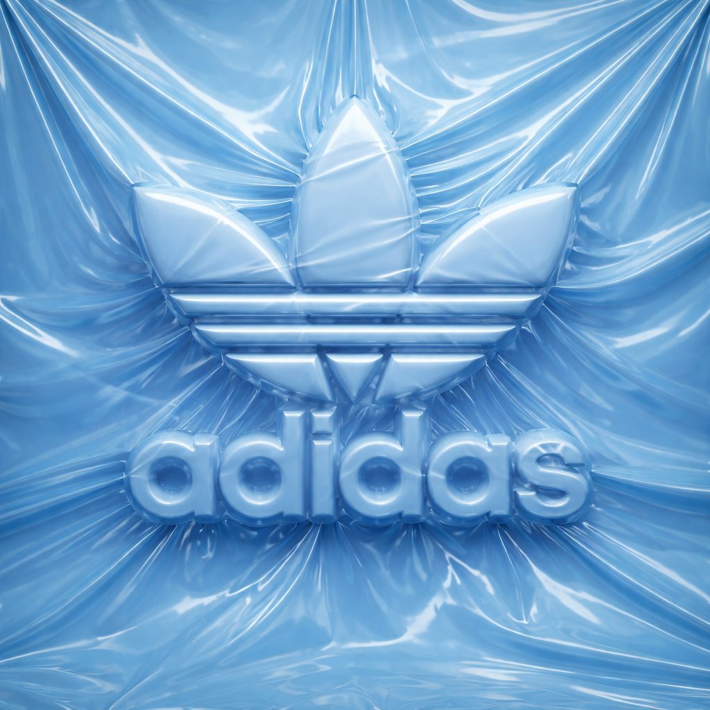 logo completely wrapped in a single layer of elastic plastic or shrink …