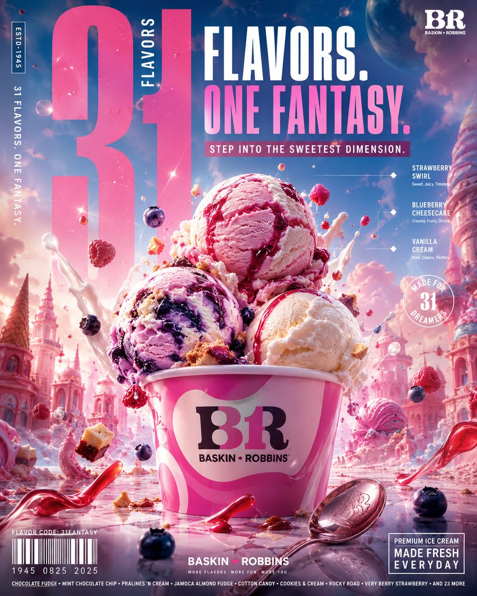 BASKIN ROBBINS — “31 FLAVORS. ONE FANTASY.” ULTRA-PREMIUM GLOBAL FMCG C…