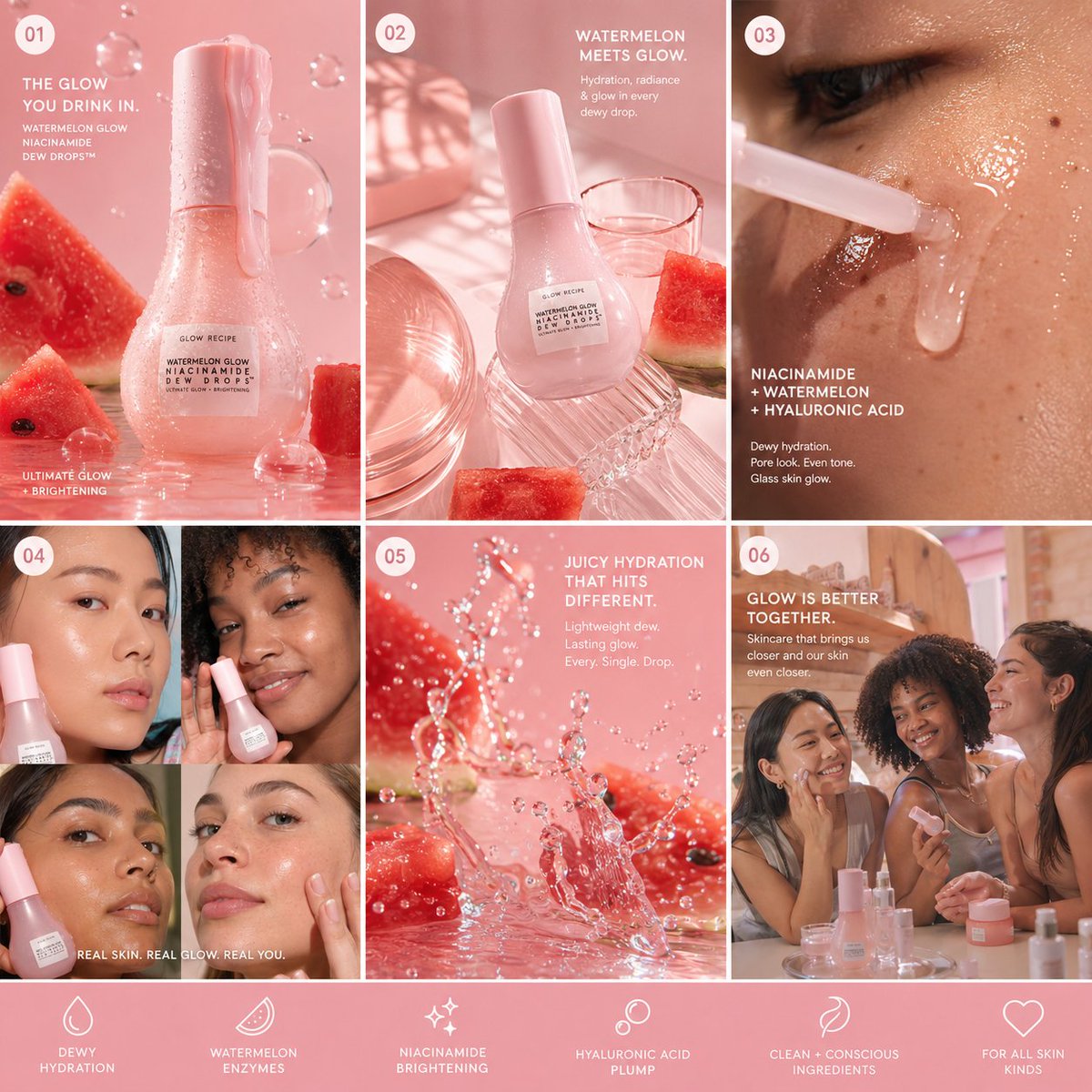 MASTER CREATIVE JUMBO PROMPT - GLOW RECIPE “REAL SKIN. DREAM GLOW.” CAM…