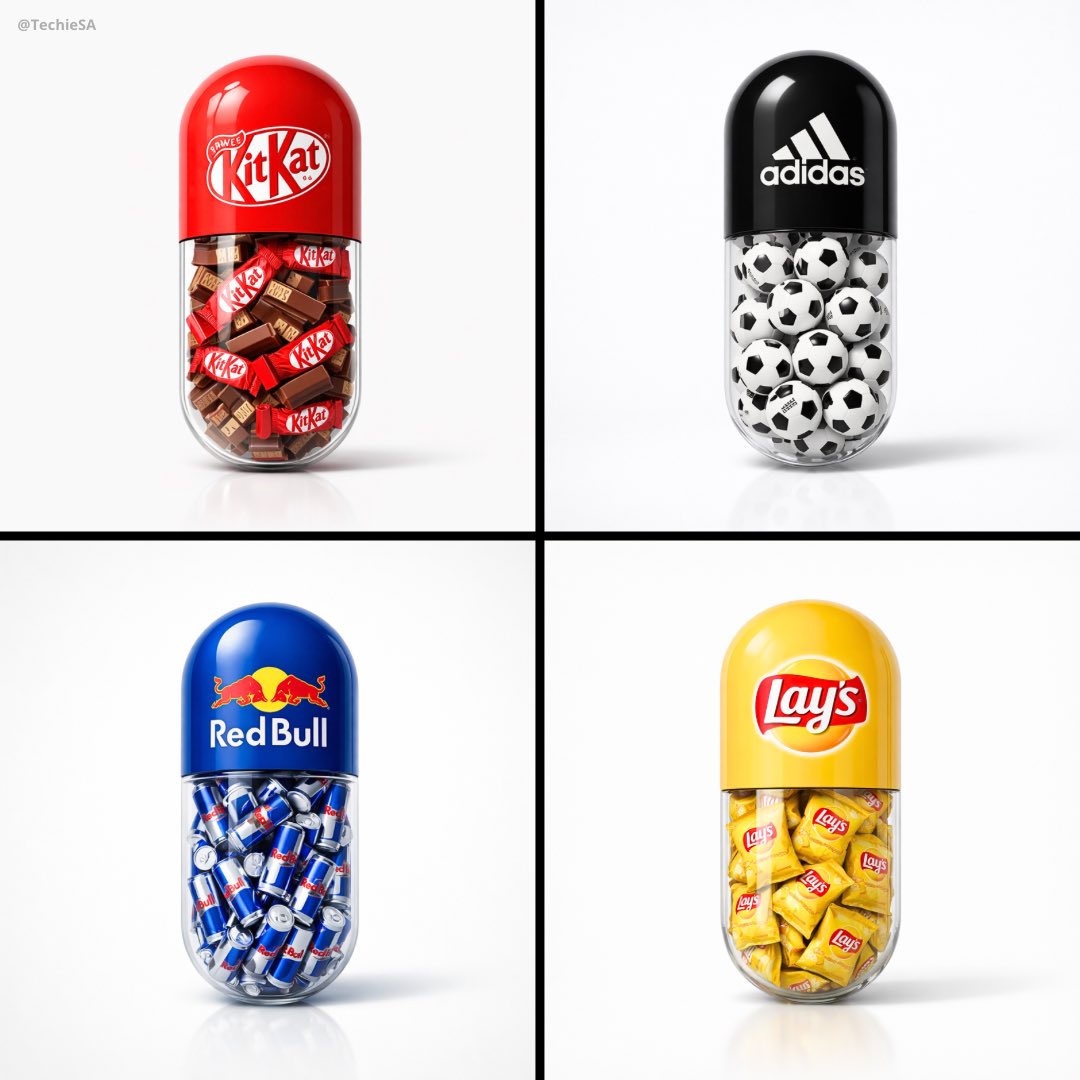 Create a minimal poster. A large capsule pill centered in the frame. Th…