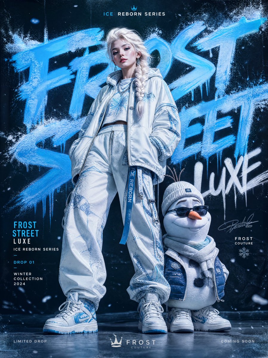 URBAN GRAFFITI FASHION CAMPAIGN — ELSA & OLAF EDITION IMAGE TYPE Premiu…