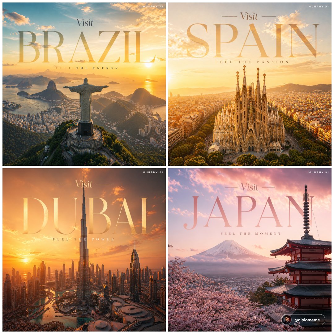 Cinematic luxury tourism poster, Spain, iconic view of Sagrada Família …