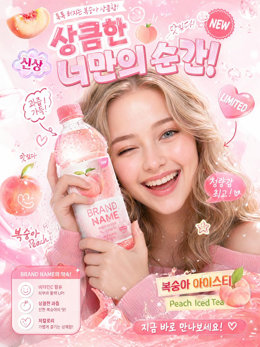 A high-quality, interactive Korean-style poster featuring a cheerful, e…